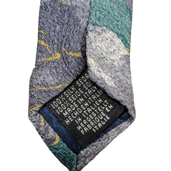 Vintage 90s Pink Panther 100% Silk Mens Neck Tie Necktie Made In Italy Tie Rack - Picture 6 of 6